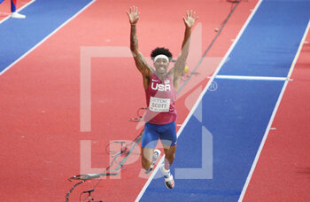 2022-03-18 - Donald Scott of USA, Final Triple Jump Men during the World Athletics Indoor Championships 2022 on March 18, 2022 at Stark Arena in Belgrade, Serbia - WORLD ATHLETICS INDOOR CHAMPIONSHIPS 2022 - INTERNATIONALS - ATHLETICS