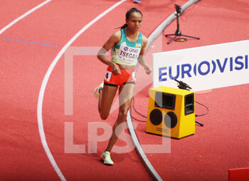 2022-03-18 - Gouda Tsegay of Ethiopia, Heats 1500 M Women during the World Athletics Indoor Championships 2022 on March 18, 2022 at Stark Arena in Belgrade, Serbia - WORLD ATHLETICS INDOOR CHAMPIONSHIPS 2022 - INTERNATIONALS - ATHLETICS
