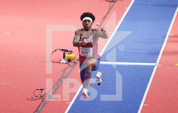 2022-03-18 - Donald Scott of USA, Final Triple Jump Men during the World Athletics Indoor Championships 2022 on March 18, 2022 at Stark Arena in Belgrade, Serbia - WORLD ATHLETICS INDOOR CHAMPIONSHIPS 2022 - INTERNATIONALS - ATHLETICS