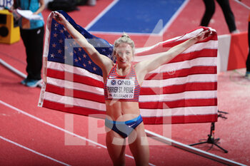 2022-03-18 - Elinor PURRIER ST PIERRE of USA, Final 3000 M Women during the World Athletics Indoor Championships 2022 on March 18, 2022 at Stark Arena in Belgrade, Serbia - WORLD ATHLETICS INDOOR CHAMPIONSHIPS 2022 - INTERNATIONALS - ATHLETICS