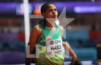 2022-03-19 - Freweyni HAILU of Ethiopia, Heats 800 M Women during the World Athletics Indoor Championships 2022 on March 19, 2022 at Stark Arena in Belgrade, Serbia - WORLD ATHLETICS INDOOR CHAMPIONSHIPS 2022 - INTERNATIONALS - ATHLETICS