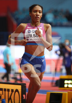 2022-03-19 - Ajee WILSON of USA, Heats 800 M Women during the World Athletics Indoor Championships 2022 on March 19, 2022 at Stark Arena in Belgrade, Serbia - WORLD ATHLETICS INDOOR CHAMPIONSHIPS 2022 - INTERNATIONALS - ATHLETICS