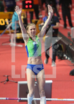 2022-03-19 - Tina SUTEJ of Slovakia, Final Pole Vault Women during the World Athletics Indoor Championships 2022 on March 19, 2022 at Stark Arena in Belgrade, Serbia - WORLD ATHLETICS INDOOR CHAMPIONSHIPS 2022 - INTERNATIONALS - ATHLETICS