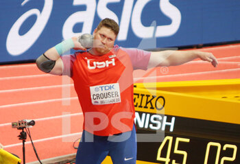 2022-03-19 - Ryan CROUSER of USA, Final Shot Put Men during the World Athletics Indoor Championships 2022 on March 19, 2022 at Stark Arena in Belgrade, Serbia - WORLD ATHLETICS INDOOR CHAMPIONSHIPS 2022 - INTERNATIONALS - ATHLETICS