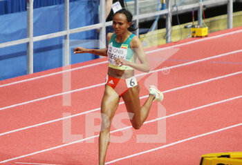2022-03-19 - Gudaf TSEGAY of Ethiopia, Final 1500 M Women during the World Athletics Indoor Championships 2022 on March 19, 2022 at Stark Arena in Belgrade, Serbia - WORLD ATHLETICS INDOOR CHAMPIONSHIPS 2022 - INTERNATIONALS - ATHLETICS