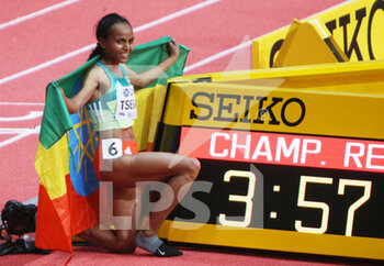 2022-03-19 - Gudaf TSEGAY of Ethiopia, Final 1500 M Women during the World Athletics Indoor Championships 2022 on March 19, 2022 at Stark Arena in Belgrade, Serbia - WORLD ATHLETICS INDOOR CHAMPIONSHIPS 2022 - INTERNATIONALS - ATHLETICS