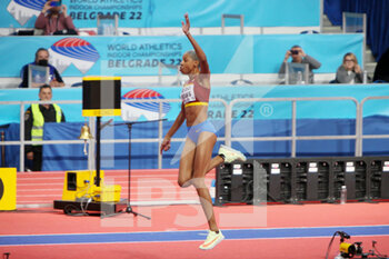 2022-03-20 - Yulimar ROJAS of Venezuela, Final Triple Jump Women during the World Athletics Indoor Championships 2022 on March 20, 2022 at Stark Arena in Belgrade, Serbia - WORLD ATHLETICS INDOOR CHAMPIONSHIPS 2022 - INTERNATIONALS - ATHLETICS
