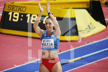 2022-03-20 - Ivana VULETA of Serbia, Final Long Jump Women during the World Athletics Indoor Championships 2022 on March 20, 2022 at Stark Arena in Belgrade, Serbia - WORLD ATHLETICS INDOOR CHAMPIONSHIPS 2022 - INTERNATIONALS - ATHLETICS