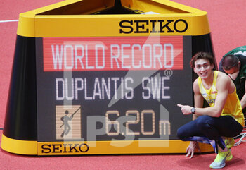 2022-03-20 - Armand DUPLANTIS of Sweden, World Record Pole Vault Men during the World Athletics Indoor Championships 2022 on March 20, 2022 at Stark Arena in Belgrade, Serbia - WORLD ATHLETICS INDOOR CHAMPIONSHIPS 2022 - INTERNATIONALS - ATHLETICS