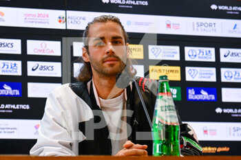 2022-06-08 - Gianmarco Tamberi (ITA) during the Golden Gala press conference Pietro Mennea fifth leg Wanda Diamond League in the conference room of the Olympic Stadium in Rome on 08 June 2022 - 2022 ROME WANDA DIAMOND LEAGUE PRESS CONFERENCE - INTERNATIONALS - ATHLETICS
