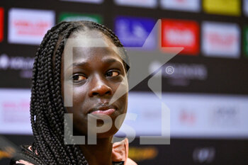 2022-06-08 - Athing Mu (USA) during the Golden Gala press conference Pietro Mennea fifth leg Wanda Diamond League in the conference room of the Olympic Stadium in Rome on 08 June 2022 - 2022 ROME WANDA DIAMOND LEAGUE PRESS CONFERENCE - INTERNATIONALS - ATHLETICS