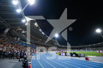 2022-06-18 - Illustration picture shows a general overwiew with a view on the blue athletic race track of Stade Charlety during the Wanda Diamond League 2022, Meeting de Paris (athletics) on June 18, 2022 at Charlety stadium in Paris, France - ATHLETICS - DIAMOND LEAGUE 2022 - MEETING DE PARIS - INTERNATIONALS - ATHLETICS