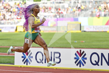 2022-07-16 - Shelley-Ann Fraser-Pryce of Jamaica competing on Women's heats 100 metres during the World Athletics Championships on July 16, 2022 in Eugene, United States - ATHLETICS - WORLD CHAMPIONSHIPS 2022 - INTERNATIONALS - ATHLETICS