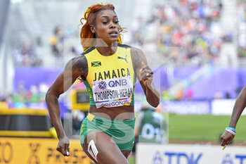 2022-07-16 - Elaine Thompson-Herah of Jamaica competing on Women's heats 100 metres during the World Athletics Championships on July 16, 2022 in Eugene, United States - ATHLETICS - WORLD CHAMPIONSHIPS 2022 - INTERNATIONALS - ATHLETICS