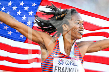 2022-07-18 - Tori Franklin of United States Bronze medal on Triple Jump Women during the World Athletics Championships on July 18, 2022 in Eugene, United States - ATHLETICS - WORLD CHAMPIONSHIPS 2022 - INTERNATIONALS - ATHLETICS