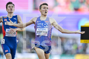 2022-07-19 - Jake Wightman of Great Britain Gold medal on Men's 1500 metres during the World Athletics Championships on July 19, 2022 in Eugene, United States - ATHLETICS - WORLD CHAMPIONSHIPS 2022 - INTERNATIONALS - ATHLETICS