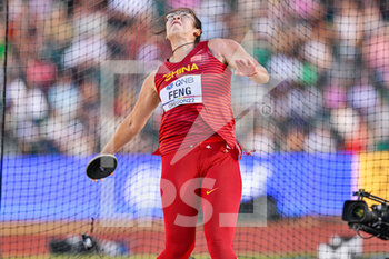 2022-07-20 - Bin Feng of China Gold medal on Women's discus throw during the World Athletics Championships on July 20, 2022 in Eugene, United States - ATHLETICS - WORLD CHAMPIONSHIPS 2022 - INTERNATIONALS - ATHLETICS