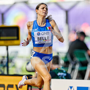 2022-07-21 - Elena Bello of Italy competing on Women's Heats 800m during the World Athletics Championships on July 21, 2022 in Eugene, United States - ATHLETICS - WORLD CHAMPIONSHIPS 2022 - INTERNATIONALS - ATHLETICS