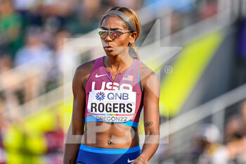 2022-07-21 - Raevyn Rogers of USA competing on Women's Heats 800m during the World Athletics Championships on July 21, 2022 in Eugene, United States - ATHLETICS - WORLD CHAMPIONSHIPS 2022 - INTERNATIONALS - ATHLETICS