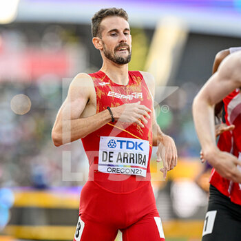2022-07-21 - Alvaro de Arriba of Spain competing on Men's Semi-Final 800m during the World Athletics Championships on July 21, 2022 in Eugene, United States - ATHLETICS - WORLD CHAMPIONSHIPS 2022 - INTERNATIONALS - ATHLETICS