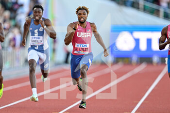 2022-07-21 - Noah Lyles of USA Gold medal on Men's 200m during the World Athletics Championships on July 21, 2022 in Eugene, United States - ATHLETICS - WORLD CHAMPIONSHIPS 2022 - INTERNATIONALS - ATHLETICS