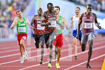 2022-07-23 - Emmanuel Kipkurui Korir of Kenya Gold medal on Men's 800m during the World Athletics Championships on July 23, 2022 in Eugene, United States - ATHLETICS - WORLD CHAMPIONSHIPS 2022 - INTERNATIONALS - ATHLETICS
