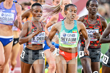 2022-07-23 - Beatrice Chebet of Kenya, Dawit Seyaum of Ethiopia competing on Women's 5000m during the World Athletics Championships on July 23, 2022 in Eugene, United States - ATHLETICS - WORLD CHAMPIONSHIPS 2022 - INTERNATIONALS - ATHLETICS