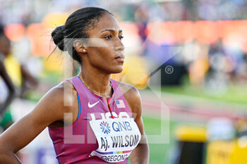 2022-07-24 - Ajee Wilson of USA competing on Women's 800m during the World Athletics Championships on July 24, 2022 in Eugene, United States - ATHLETICS - WORLD CHAMPIONSHIPS 2022 - INTERNATIONALS - ATHLETICS