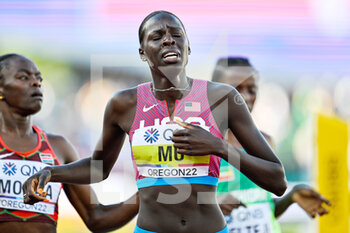 2022-07-24 - Athing Mu of USA Gold medal on Women's 800m during the World Athletics Championships on July 24, 2022 in Eugene, United States - ATHLETICS - WORLD CHAMPIONSHIPS 2022 - INTERNATIONALS - ATHLETICS