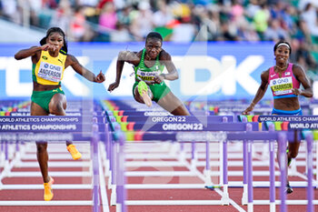 2022-07-24 - Tobi Amusan of Nigeria Gold medal on Women's 100m hurdles during the World Athletics Championships on July 24, 2022 in Eugene, United States - ATHLETICS - WORLD CHAMPIONSHIPS 2022 - INTERNATIONALS - ATHLETICS