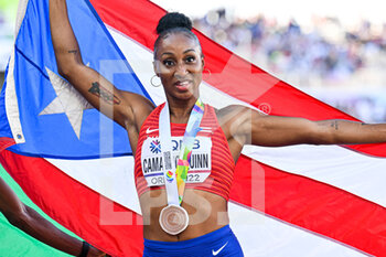 2022-07-24 - Jasmine Camacho Quinn of Puerto Rico Bronze medal on Women's 100m hurdles during the World Athletics Championships on July 24, 2022 in Eugene, United States - ATHLETICS - WORLD CHAMPIONSHIPS 2022 - INTERNATIONALS - ATHLETICS