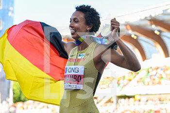 2022-07-24 - Malaika Mihambo of Germany Gold medal on Women's long jump during the World Athletics Championships on July 24, 2022 in Eugene, United States - ATHLETICS - WORLD CHAMPIONSHIPS 2022 - INTERNATIONALS - ATHLETICS
