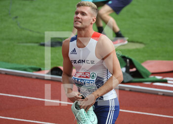 2022-08-15 - Kevin Mayer of France during the Men's Decathlon 100m at the European Championships Munich 2022 on August 15, 2022 in Munich, Germany - EUROPEAN CHAMPIONSHIPS MUNICH 2022 - INTERNATIONALS - ATHLETICS