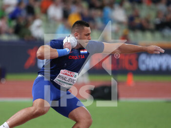 15/08/2022 - Filip Mihaljevic of Croatia Gold medal during the Athletics, Men's Shot Put at the European Championships Munich 2022 on August 15, 2022 in Munich, Germany - EUROPEAN CHAMPIONSHIPS MUNICH 2022 - INTERNAZIONALI - ATLETICA