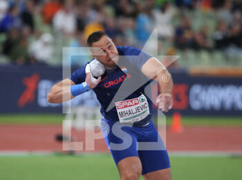 2022-08-15 - Filip Mihaljevic of Croatia Gold medal during the Athletics, Men's Shot Put at the European Championships Munich 2022 on August 15, 2022 in Munich, Germany - EUROPEAN CHAMPIONSHIPS MUNICH 2022 - INTERNATIONALS - ATHLETICS