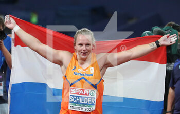 15/08/2022 - Jessica Schilder of Netherlands Gold medal during the Athletics, Women's Shot Put at the European Championships Munich 2022 on August 15, 2022 in Munich, Germany - EUROPEAN CHAMPIONSHIPS MUNICH 2022 - INTERNAZIONALI - ATLETICA