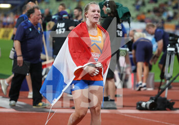 2022-08-15 - Jessica Schilder of Netherlands Gold medal during the Athletics, Women's Shot Put at the European Championships Munich 2022 on August 15, 2022 in Munich, Germany - EUROPEAN CHAMPIONSHIPS MUNICH 2022 - INTERNATIONALS - ATHLETICS
