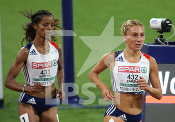 2022-08-15 - Alessia Zarbo and Mekdes Woldu of France during the Athletics, Women's 10,000m at the European Championships Munich 2022 on August 15, 2022 in Munich, Germany - EUROPEAN CHAMPIONSHIPS MUNICH 2022 - INTERNATIONALS - ATHLETICS