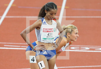 2022-08-15 - Alessia Zarbo and Mekdes Woldu of France during the Athletics, Women's 10,000m at the European Championships Munich 2022 on August 15, 2022 in Munich, Germany - EUROPEAN CHAMPIONSHIPS MUNICH 2022 - INTERNATIONALS - ATHLETICS