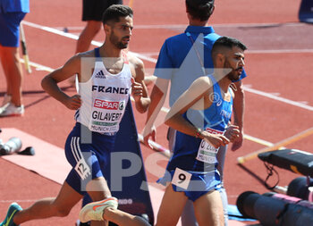 2022-08-17 - Osama Zoghlami of Italy, Louis Gilavert of France during the Athletics, Men's 3000m Steeplechase at the European Championships Munich 2022 on August 16, 2022 in Munich, Germany - EUROPEAN CHAMPIONSHIPS MUNICH 2022 - INTERNATIONALS - ATHLETICS