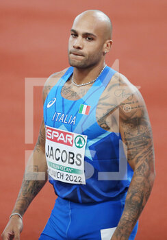 2022-08-17 - Marcell Jacobs of Italy during the Athletics, Semi-final Men's 100m at the European Championships Munich 2022 on August 16, 2022 in Munich, Germany - EUROPEAN CHAMPIONSHIPS MUNICH 2022 - INTERNATIONALS - ATHLETICS