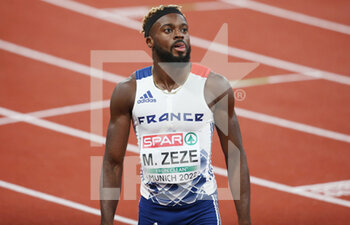 2022-08-17 - Mickael Zeze of France during the Athletics, Semi-final Men's 100m at the European Championships Munich 2022 on August 16, 2022 in Munich, Germany - EUROPEAN CHAMPIONSHIPS MUNICH 2022 - INTERNATIONALS - ATHLETICS