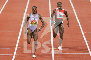 2022-08-17 - Dina Asher-Smith of Great Britain during the Athletics, Semi-final Women's 100m at the European Championships Munich 2022 on August 16, 2022 in Munich, Germany - EUROPEAN CHAMPIONSHIPS MUNICH 2022 - INTERNATIONALS - ATHLETICS