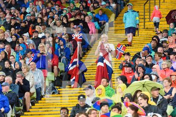 18/08/2022 - 18.8.2022, Munich, Olympiastadion, European Championships Munich 2022: Athletics, Fans in the stands with flags - EUROPEAN CHAMPIONSHIPS MUNICH 2022: ATHLETICS - INTERNAZIONALI - ATLETICA
