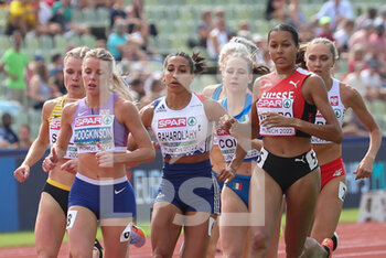 18/08/2022 - Keely Hodgkinson of Great Britain, Agnes Raharolahy of France, Audrey Werro of Switzerland during the Athletics, Women's 800m at the European Championships Munich 2022 on August 18, 2022 in Munich, Germany - EUROPEAN CHAMPIONSHIPS MUNICH 2022 - INTERNAZIONALI - ATLETICA