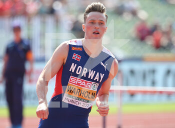 18/08/2022 - Karsten Warholm of Norway during the Athletics, Men's 400m Hurdles at the European Championships Munich 2022 on August 18, 2022 in Munich, Germany - EUROPEAN CHAMPIONSHIPS MUNICH 2022 - INTERNAZIONALI - ATLETICA