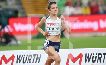 18/08/2022 - Manon Trapp of France during the Athletics, Women's 5000m at the European Championships Munich 2022 on August 18, 2022 in Munich, Germany - EUROPEAN CHAMPIONSHIPS MUNICH 2022 - INTERNAZIONALI - ATLETICA