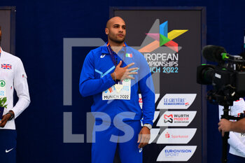 20/08/2022 - Lamont Marcel Jacobs of Italia Team in action during in Medal Ceremony of European Champhionsh Munich 2022 in Olympiastadion , Munich, Baviera, Germany, 17/08/22 - 25TH EUROPEAN ATHLETICS CHAMPIONSHIPS - INTERNAZIONALI - ATLETICA