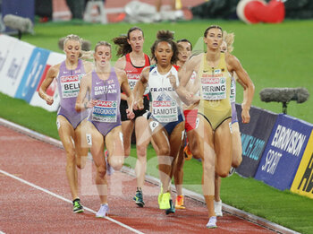 20/08/2022 - Alexandra Bell, Keely Hodgkinson of Great Britain, Renelle Lamote of France, Christina Hering of Germany during the Athletics, Women's 800m at the European Championships Munich 2022 on August 20, 2022 in Munich, Germany - EUROPEAN CHAMPIONSHIPS MUNICH 2022 - INTERNAZIONALI - ATLETICA