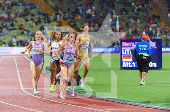 20/08/2022 - 20.8.2022, Munich, Olympiastadion, European Championships Munich 2022: Athletics, Christina Hering (Germany), Keely Hodgkinson (Great Britain), Renelle Lamote (France) and Jemma Reekie (Great Britain) during the womens 800m final - EUROPEAN CHAMPIONSHIPS MUNICH 2022: ATHLETICS - INTERNAZIONALI - ATLETICA